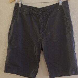 Hurley Mens Charcoal Gray Cotton Short Size 30